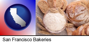 San Francisco, California - baked bakery bread