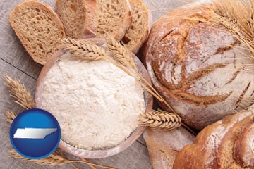 baked bakery bread - with Tennessee icon