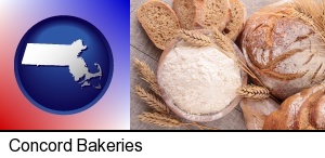 baked bakery bread in Concord, MA